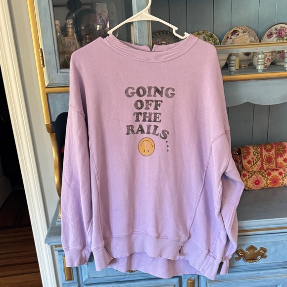 aerie Sweaters - aerie Lavender Pullover with Subtle Smiley Logo